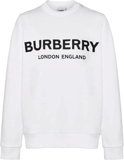 burberry sweatshirt weiß|burberry sweatshirt vintage.